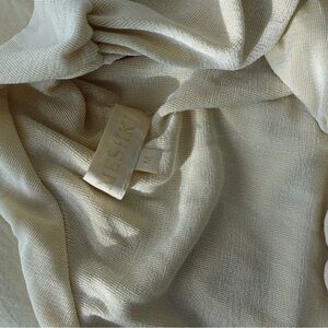 Meshky Cream Textured Fabric